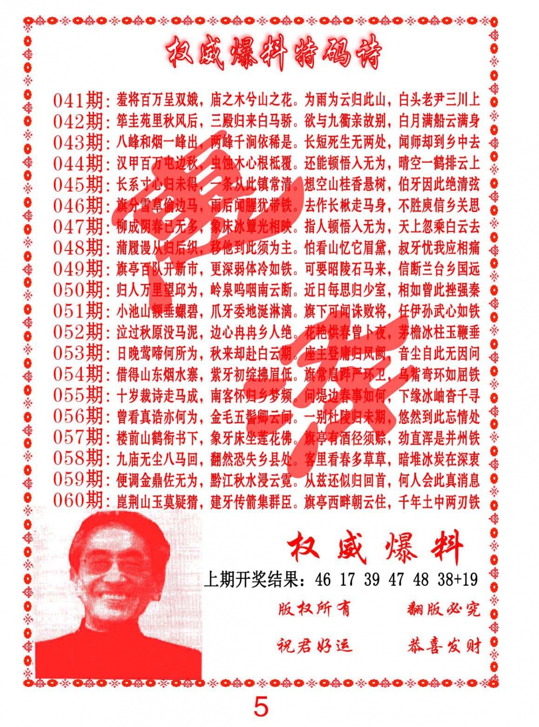 045期权威爆料特码诗[图]