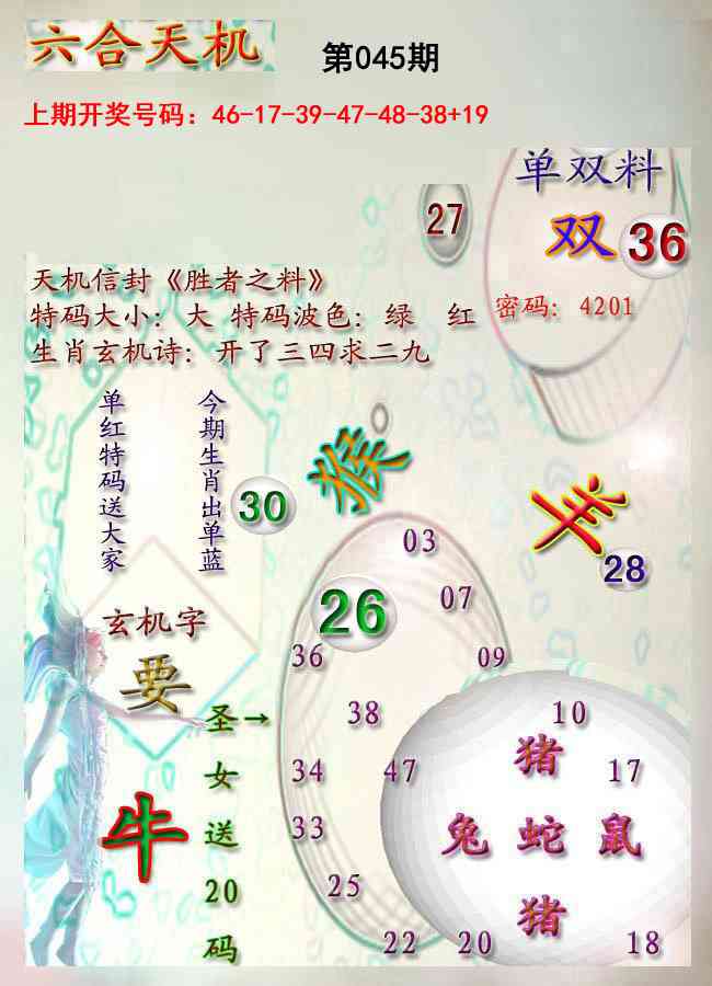 045期天机报[图]