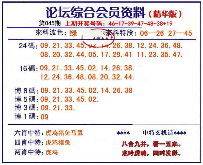 045期综合会员资料[图]