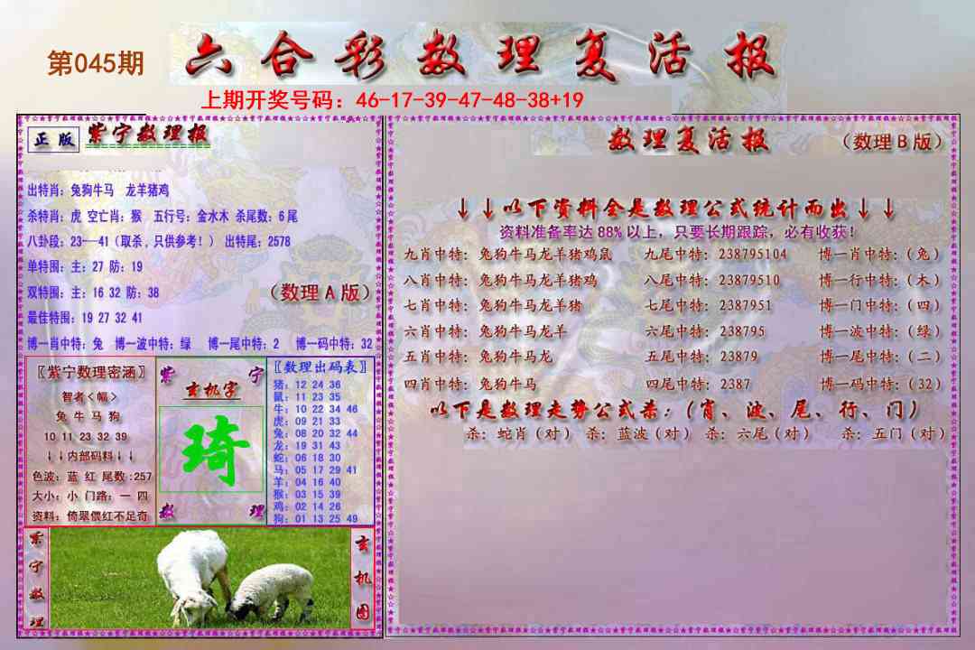 045期数理复活报[图]