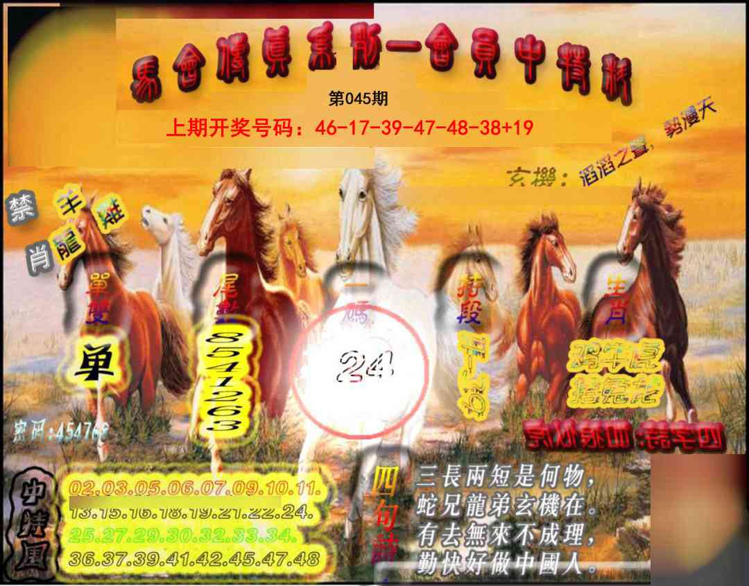 045期马会传真-会员报[图]