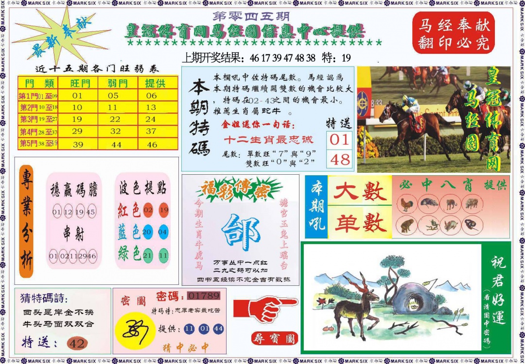 045期体育网马经图[图]