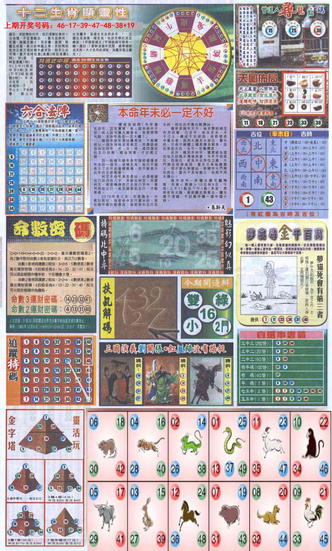 045期新报跑狗-2(背面)[图]