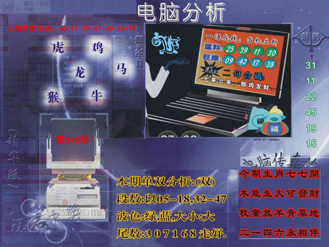 045期正版电脑分析贴士報[图]