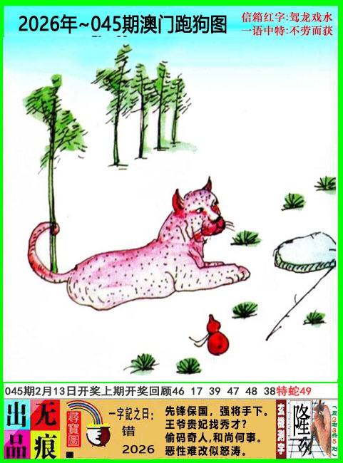 045期澳门跑狗无痕版[图]