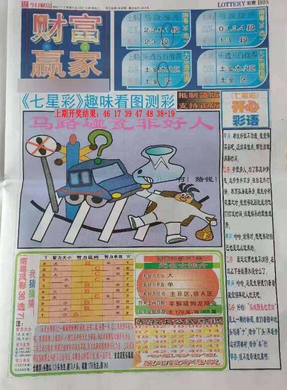 045期财富赢家（七星彩）[图]