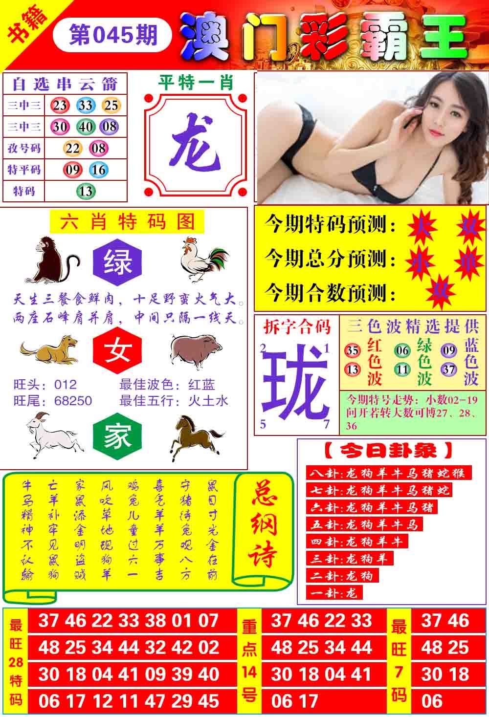045期澳门彩霸王[图]